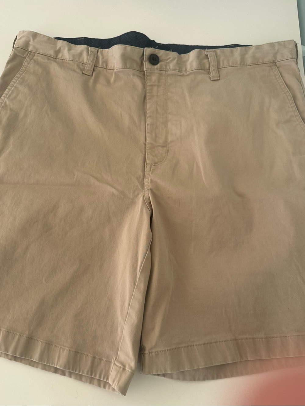 Daniel Hechter Men's Khaki Flat-Front Shorts